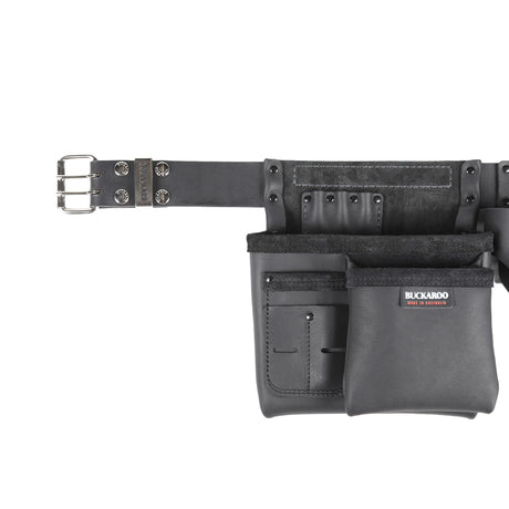 Buckaroo Apron Belt 2.0 leather tool belt with an adjustable fit and modular quick-release system, handmade in Australia from premium Australian leather.