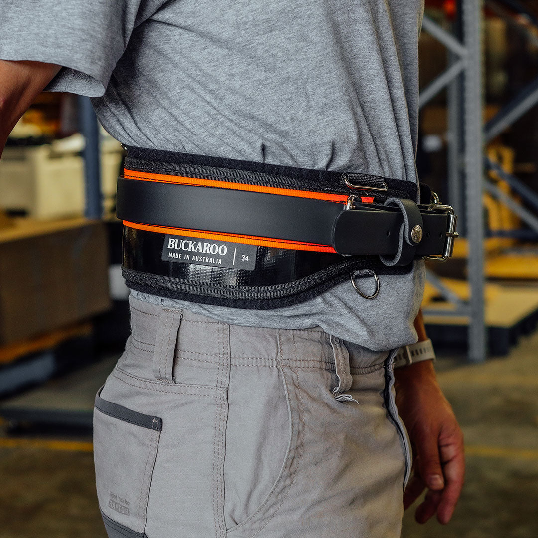 thumbnail image 2 of Buckaroo Apron Leather Work Belt 38 Inch Adjustable Buckaroo 38" All Rounder Tool 38 All Rounder Tool Belt Buckle 2 of 11