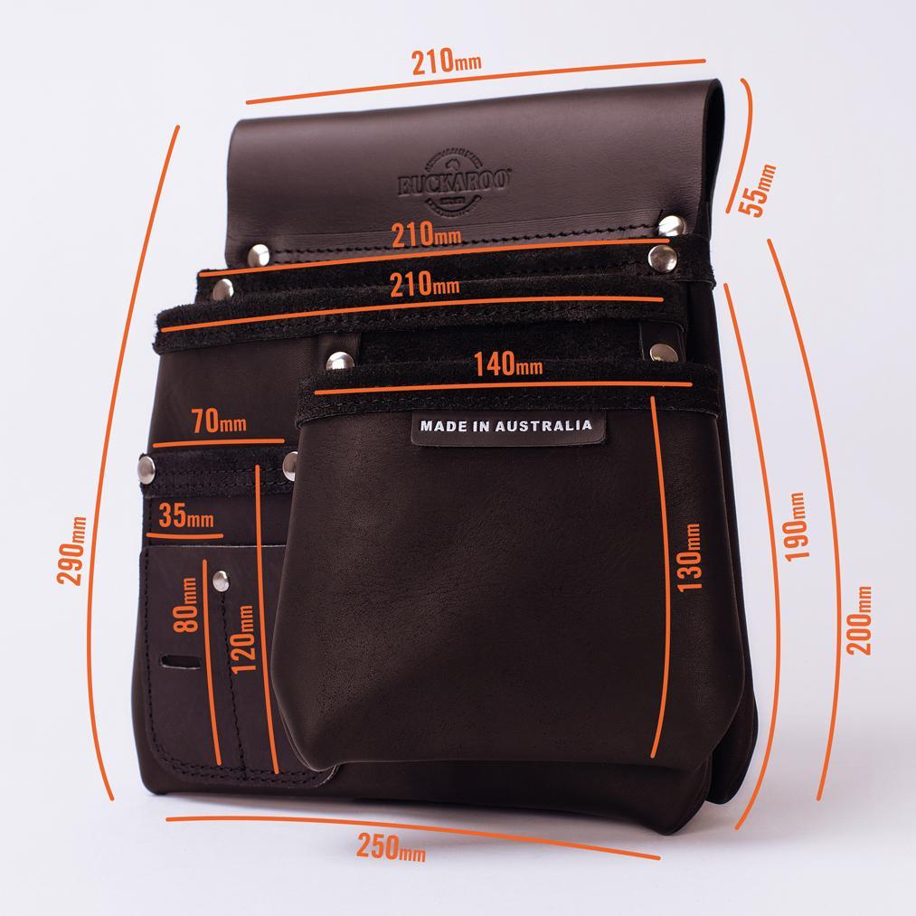 2 Pocket Plus Pouch Nailbag - Buckaroo Belts