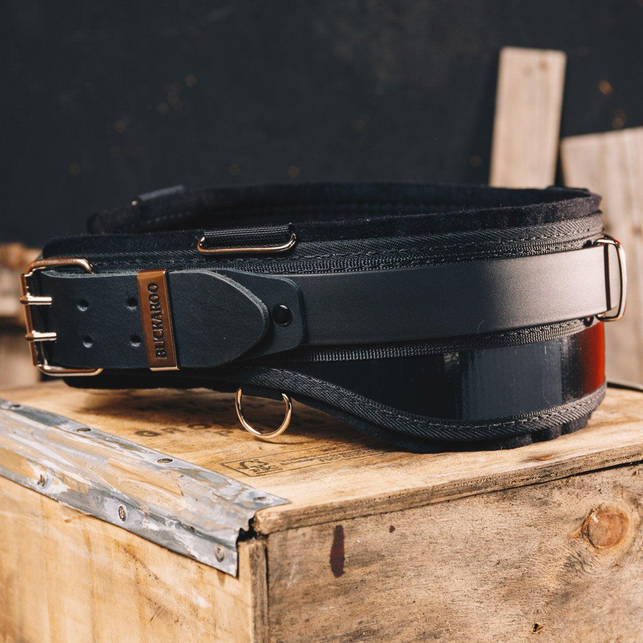 thumbnail image 2 of Buckaroo Apron Leather Work Belt 38 Inch Adjustable Buckaroo 38" All Rounder Tool 38 All Rounder Tool Belt Buckle 2 of 11
